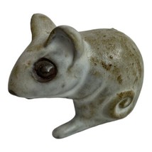 Vintage Andersen Design Studios Art Pottery - Speckled Mouse Figurine 2.5&quot; L - £48.06 GBP