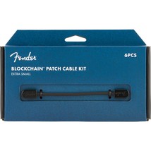 Fender Blockchain Patch Cable Kit, Angle/Angle, Black, Extra Small, 6 Pi... - $65.99