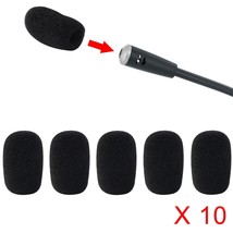 10 x 5 Pack Small Mic Microphone Windscreen Soft Foam Mic Cover Sponge S... - £15.50 GBP