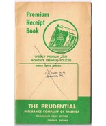 Prudential Insurance Company Of America Premium Receipt Book 1955 - £4.40 GBP