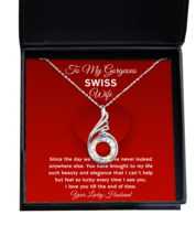 Necklace Present For Swiss Wife - Jewelry Phoenix Pendant Valentines Day Gifts  - £39.78 GBP