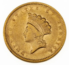 1855 Type 2 Gold Dollar Coin XF Extra Fine Condition, Beautiful US Early... - $14,492.24 MXN