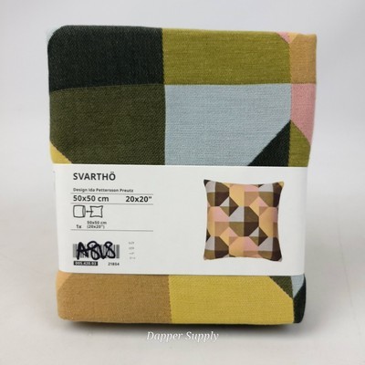 IKEA SVARTHO Multicolor Pillow Cushion Cover 20x20&quot; New 005.420.93  - $26.72