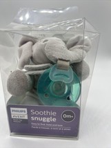 Avent Soothe Snuggle Pacifier Holder Philips w Detachable Pacifier Om+ E... - £7.83 GBP