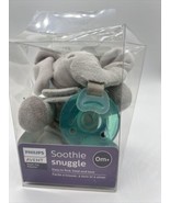 Avent Soothe Snuggle Pacifier Holder Philips w Detachable Pacifier Om+ E... - $9.96