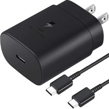 Samsung Charger Super Fast Charging 25W Usb C Wall Charger Block With 5Ft Type C - £13.32 GBP