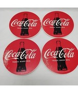 Set Of (4) Coca Cola Ceramic Round Coasters 4&quot; - $29.85 CAD