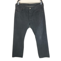 Levis Mens Jeans 501 Button Fly Black 38x32 - £18.86 GBP