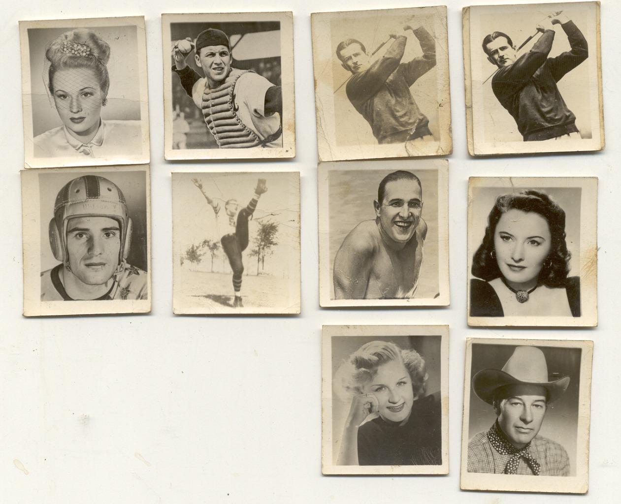 11 1948 Kellogg's Pep Cards Stanwyck,McAfee,Elliot, M Tresh G McFee C Tippi - $54.99