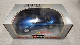 BURAGO 1:18 Diecast 1996 BMW M ROADSTER BLUE CONVERTIBLE 3349 - $30.00