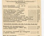 Berliner Kindle Brau Dinner Menu Kurfurstendamm Berlin Germany 1960&#39;s - $17.82