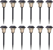 12 Pack Solar Pathway Lights Outdoor Solar Garden Lights for Patio Yard ... - £61.22 GBP