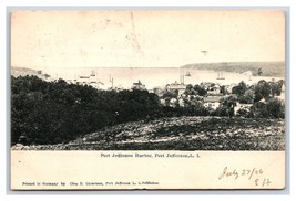 Birds Eye View Port Jefferson Harbor Port Jefferson NY 1906 UDB Postcard V8 - £7.70 GBP