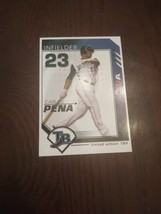 Carlos Pena Tampa Bay&#39;s Baseball Card - £6.65 GBP
