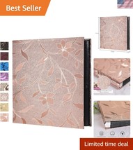 Deluxe 600 Pocket Leather Photo Album – Ideal Gift for Weddings &amp; Annive... - $43.50