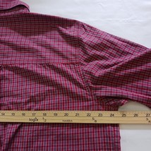 Chaps Easy Care Button-Down Collar Men's Plaid Long Sleeve Red Shirt Size Large image 14