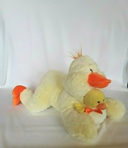 Floppy Duck Ty Puddles Chick 2010 Large Plush Toy Easter 16" Long Stuffed Animal - $11.80