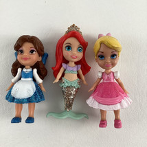 Disney Princess Mini 3&quot; Dolls Collectible Figure Mermaid Ariel Belle Cin... - £11.44 GBP