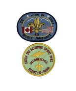 1983 Boy Scouts BSA World Jamboree Occoneechee Scout O Rama Patch Lot of 2 - $12.99 CAD