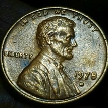 1978  Lincoln Penny  - Filled &quot;D&quot; Error, Mint mark Free Shipping  - £5.53 GBP