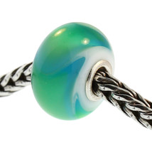 Authentic Trollbeads Glass 61164 Turquoise Armadillo RETIRED - £11.96 GBP