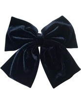 6 Pcs Large Velvet Bow Hair Clips Black Red Hair Barrettes French Bowkno... - $5.95
