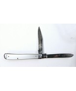 Vintage SABRE JAPAN 27 Stainless Melon Tester Fruit Knife 4 Inch 2-Blade - £12.43 GBP