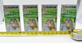 Lot of 4 Fujifilm 8 Hrs Standard High Quality T-160 Blank VHS Video Tapes - NEW - £19.75 GBP