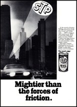 1972 STP Oil Treatment Bat Signal Gotham City Vintage Print Ad Wall Art - £8.45 GBP