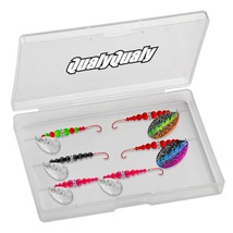 THKFISH 5pcs Spinner Lure Kit 360Rotation Colorful Shiny Fine Glitter Flash Spin - £79.87 GBP