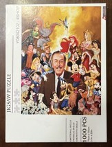 Walt Disney Surrounded by Characters 1000 pc High Quality Puzzle RARE! See Descr - £28.52 GBP