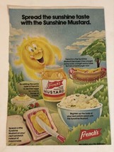 French’s Mustard Print Ad Advertisement Vintage 1978 Pa2 - £4.65 GBP