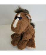 RARE Mary Meyer Life is Good Brown Horse Bean Plush Sunglasses Stuffed A... - $30.30 CAD