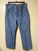 Levis 550 Jeans 38x30 Mens Blue Denim Tapered Leg Relaxed Fit Medium Was... - $23.00