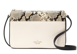 New Kate Spade Leila Leather Triple Gusset Crossbody Natural Print with Dust bag - £91.03 GBP