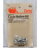 Dritz vintage refills for button cover kit 1/2&quot; 13mm pack of 7 sealed wo... - £2.32 GBP
