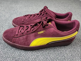 Puma Shoes Men&#39;s 11.5 Classic Suede Sneakers Cabernet Red Leather Low Top - $28.66