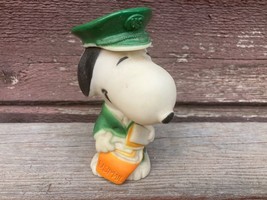 Vtg P EAN Uts Snoopy Squeak Toy Post Office Mailman C. 1966 - $14.80