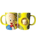Looney Tunes Porky Pig Figure Ceramic Spinner Coffee Mug, NEW UNUSED - $9.74