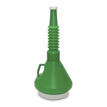 Funnel King 32140 1 1/2-Qt Double Capped Funnel - Green (13 1/4&quot; Length)... - £23.59 GBP