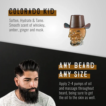 Gibs Colorado Kid Beard, Hair & Tattoo Oil in Glass Skull 1 fl oz. image 7