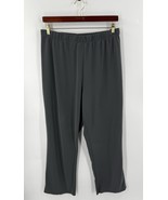 Susan Graver Womens Pants Plus Size 3X Gray Stretch Knit Pull On Solid - $618.51 MXN