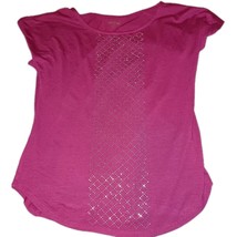 Apt #9 Maroon Embellished T-Shirt PL Petite Large - $12.99