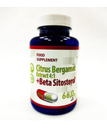Citrus Bergamot + Beta Sitosterol 450mg 120 Capsules Premium Quality - $37.08 CAD
