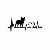 7&quot;*3.25&quot; French  Heartbeat Lifeline Dog Funny Vinyl Decal Sticker Car Stickers W - £60.68 GBP