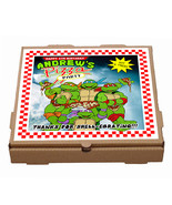  Printed TMNT Teenage Mutant Ninja Turtles Pizza Box Labels - £3.59 GBP