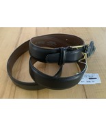 Men’s BRIGHTON ‘Anilina’ BLACK Glazed Cowhide On Glove Leather BELT Sz. 40 *NWT* - $52.38