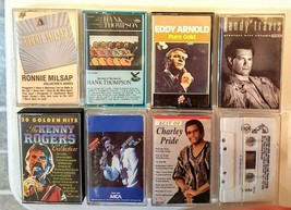 Country Music Cassette Tape LOT Conway Twitty Charley Pride Kenny Rogers &amp; more - £14.95 GBP