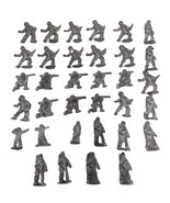34 Cast METAL SOLDIERS Silver Color CIVIL WAR Bayonet Musket Gun Rifle 2... - $463.73 MXN