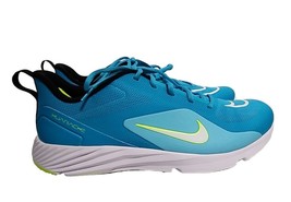 Nike Alpha Huarache 8 Pro CZ6559-400 Mens Size 12.5 Cyan Turf Lacrosse Shoes - £54.17 GBP